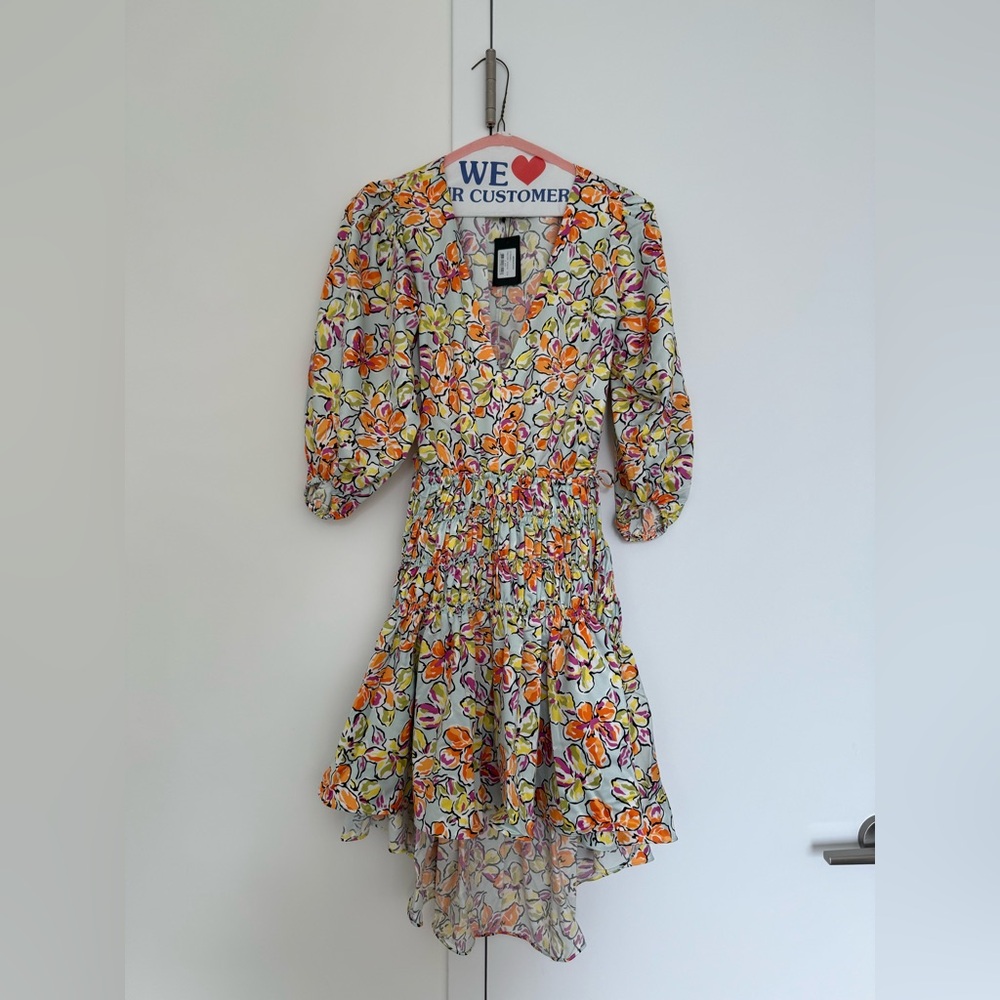 Maje NWT Floral Smocked Tiered Sundress